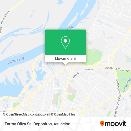 Mapa de Farma Oliva Sa. Depósitos