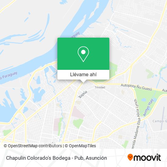 Mapa de Chapulín Colorado's Bodega - Pub