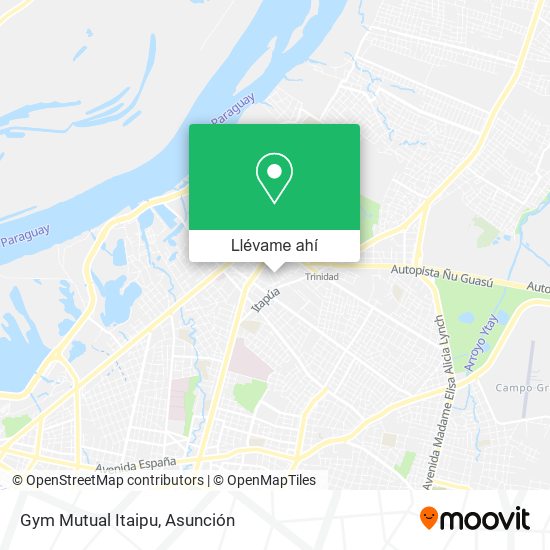 Mapa de Gym Mutual Itaipu