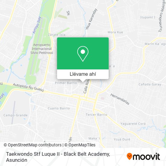 Mapa de Taekwondo Stf Luque II - Black Belt Academy