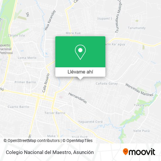 Mapa de Colegio Nacional del Maestro