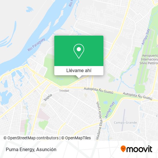 Mapa de Puma Energy
