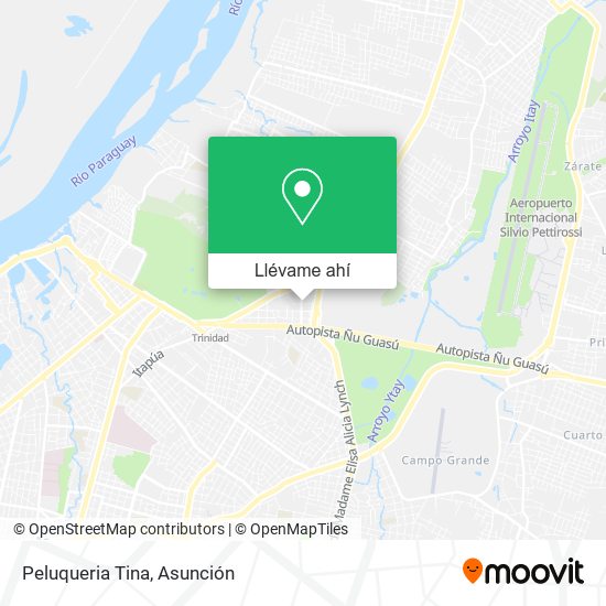 Mapa de Peluqueria Tina