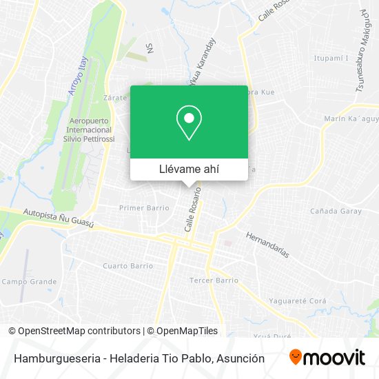 Mapa de Hamburgueseria - Heladeria Tio Pablo