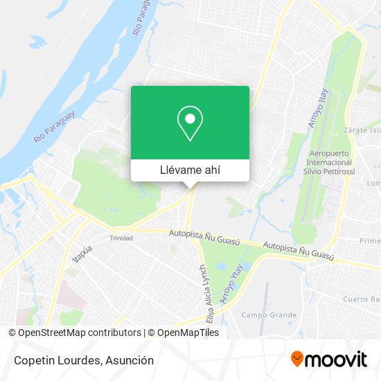 Mapa de Copetin Lourdes