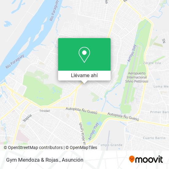 Mapa de Gym Mendoza & Rojas.