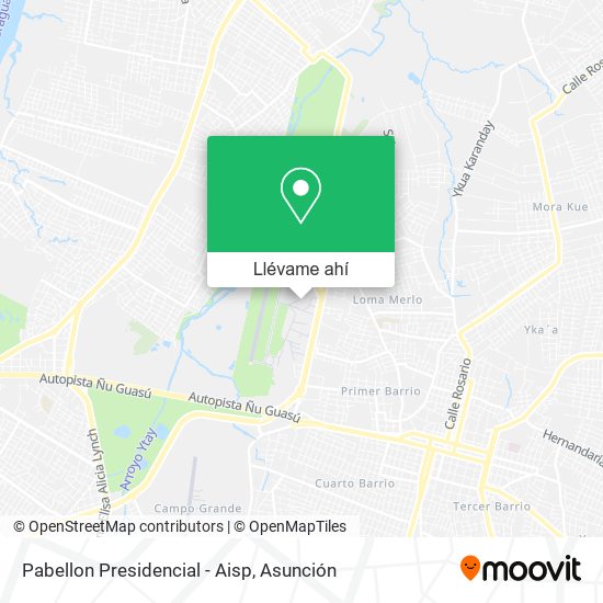Mapa de Pabellon Presidencial - Aisp