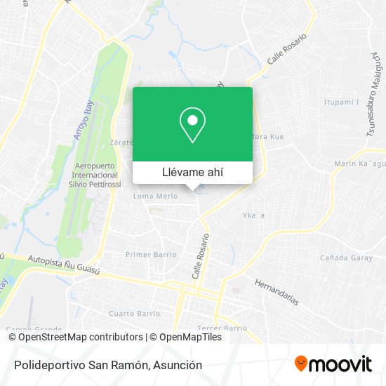 Mapa de Polideportivo San Ramón