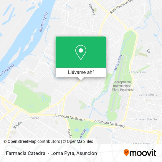 Mapa de Farmacia Catedral - Loma Pyta