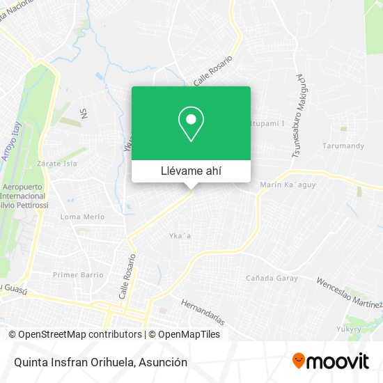 Mapa de Quinta Insfran Orihuela
