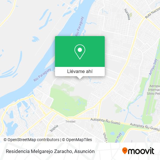 Mapa de Residencia Melgarejo Zaracho