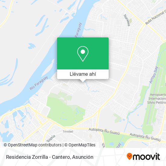 Mapa de Residencia Zorrilla - Cantero