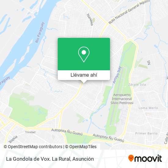 Mapa de La Gondola de Vox. La Rural