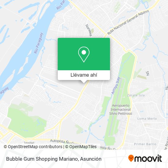Mapa de Bubble Gum Shopping Mariano