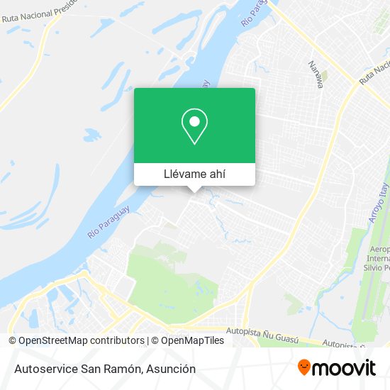 Mapa de Autoservice San Ramón