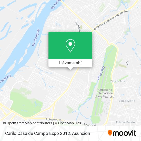 Mapa de Carilo Casa de Campo Expo 2012