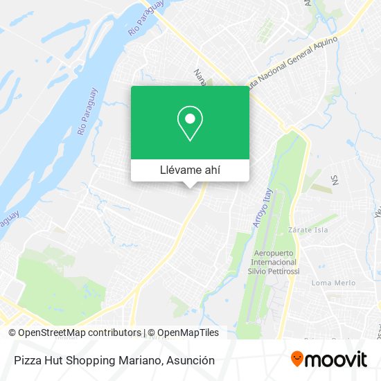 Mapa de Pizza Hut Shopping Mariano