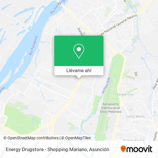 Mapa de Energy Drugstore - Shopping Mariano