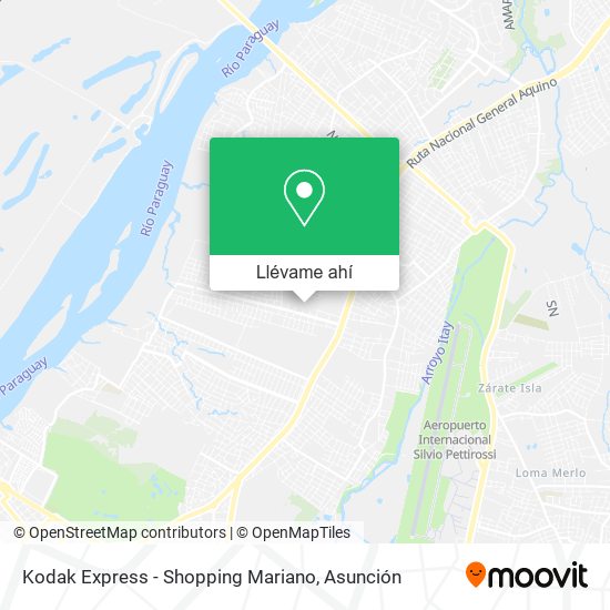 Mapa de Kodak Express - Shopping Mariano