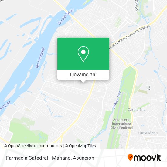 Mapa de Farmacia Catedral - Mariano