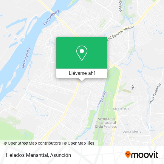 Mapa de Helados Manantial