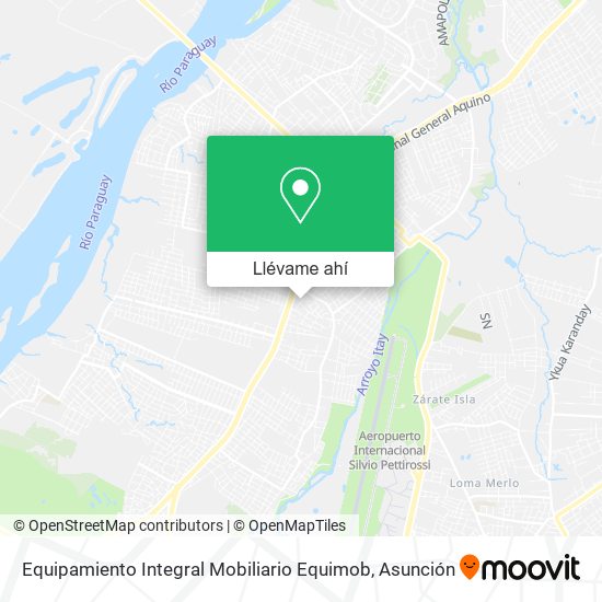 Mapa de Equipamiento Integral Mobiliario Equimob