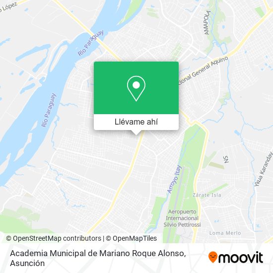 Mapa de Academia Municipal de Mariano Roque Alonso