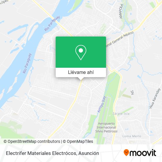 Mapa de Electrifer Materiales Electrócos