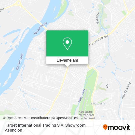 Mapa de Target International Trading S.A. Showroom
