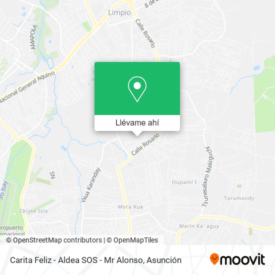 Mapa de Carita Feliz - Aldea SOS - Mr Alonso