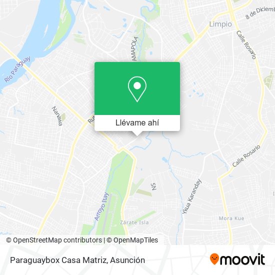 Mapa de Paraguaybox Casa Matriz