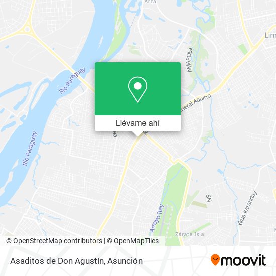 Mapa de Asaditos de Don Agustín