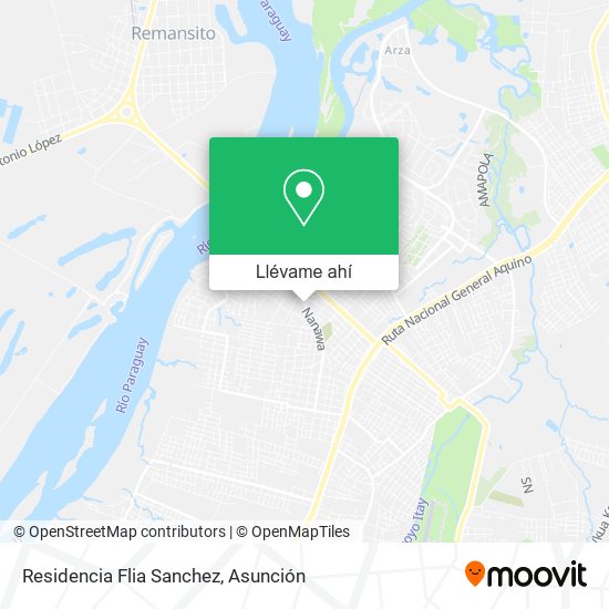 Mapa de Residencia Flia Sanchez