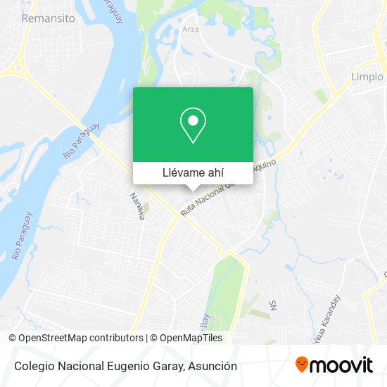 Mapa de Colegio Nacional Eugenio Garay