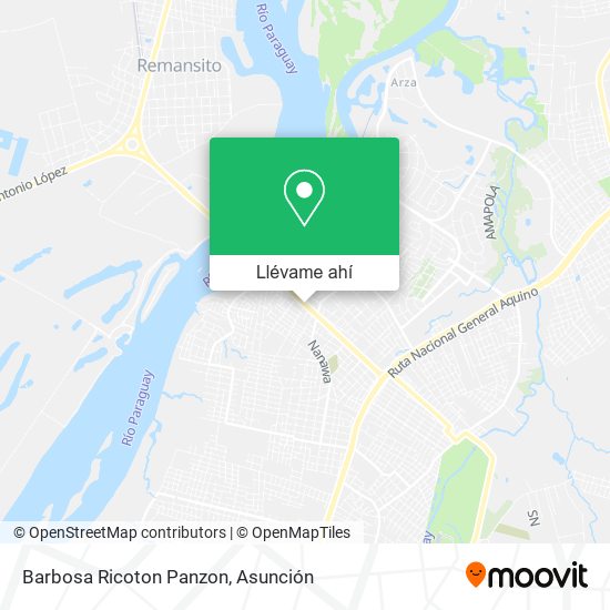 Mapa de Barbosa Ricoton Panzon