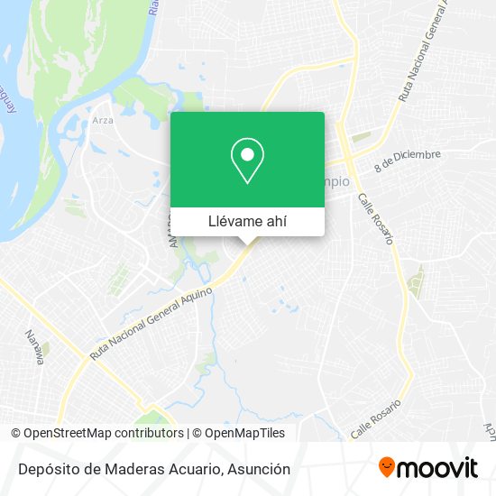 Mapa de Depósito de Maderas Acuario