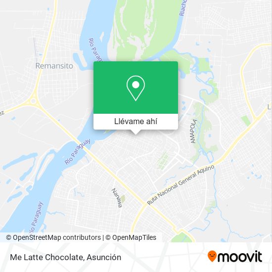 Mapa de Me Latte Chocolate