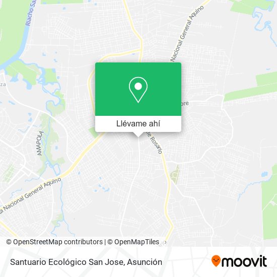 Mapa de Santuario Ecológico San Jose