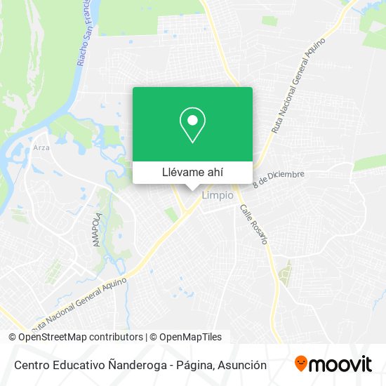 Mapa de Centro Educativo Ñanderoga - Página