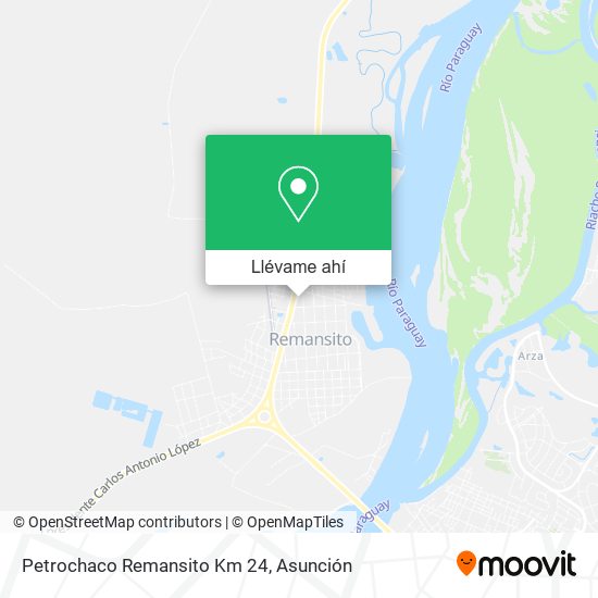 Mapa de Petrochaco Remansito Km 24