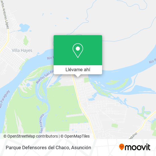 Mapa de Parque Defensores del Chaco