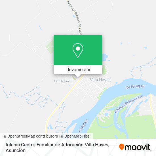 Mapa de Iglesia Centro Familiar de Adoración-Villa Hayes