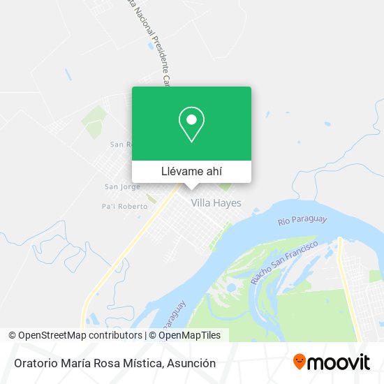 Mapa de Oratorio María Rosa Mística
