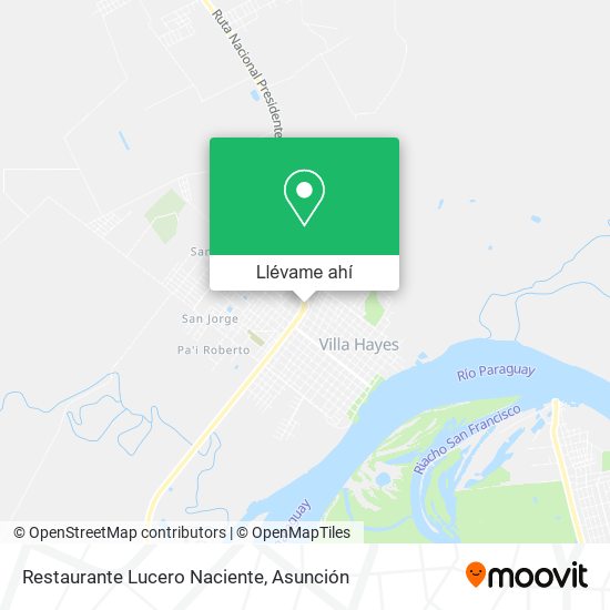 Mapa de Restaurante Lucero Naciente