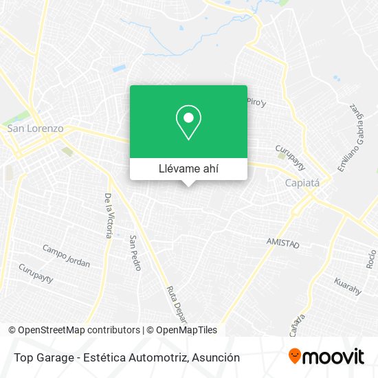 Mapa de Top Garage - Estética Automotriz