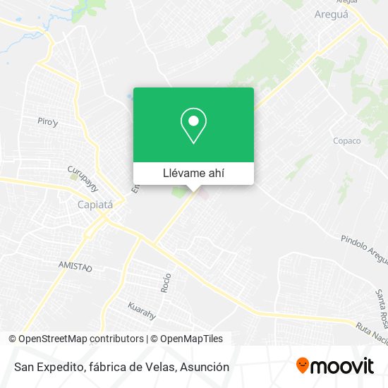 Mapa de San Expedito, fábrica de Velas