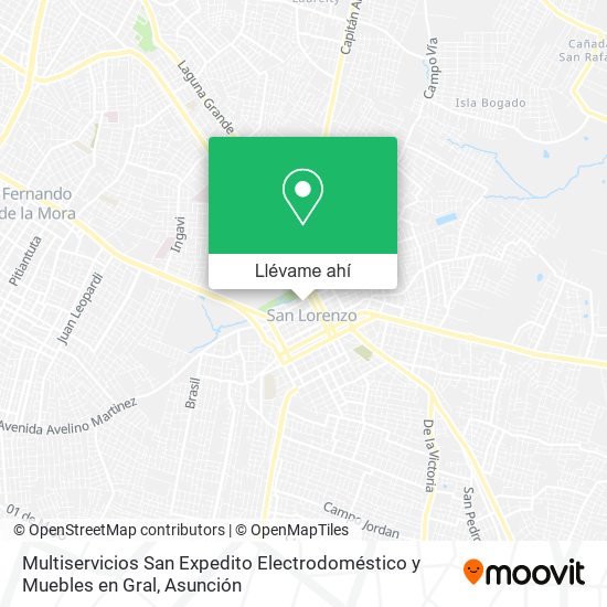 Mapa de Multiservicios San Expedito Electrodoméstico y Muebles en Gral
