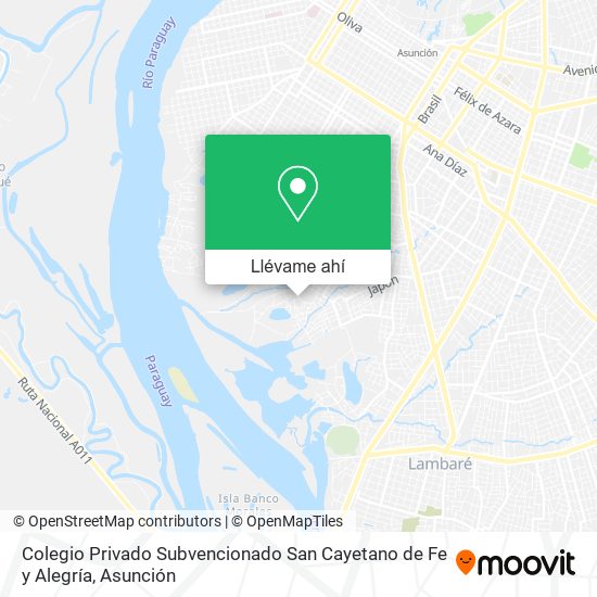 Mapa de Colegio Privado Subvencionado San Cayetano de Fe y Alegría