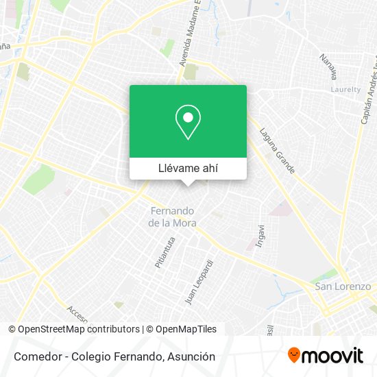 Mapa de Comedor - Colegio Fernando