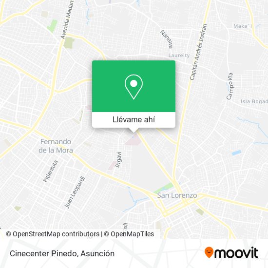 Mapa de Cinecenter Pinedo